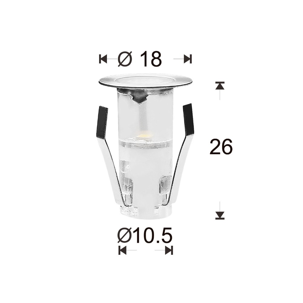 Outdoor Lighting Under Deck - Bộ 10 Đèn LED Mini Sàn