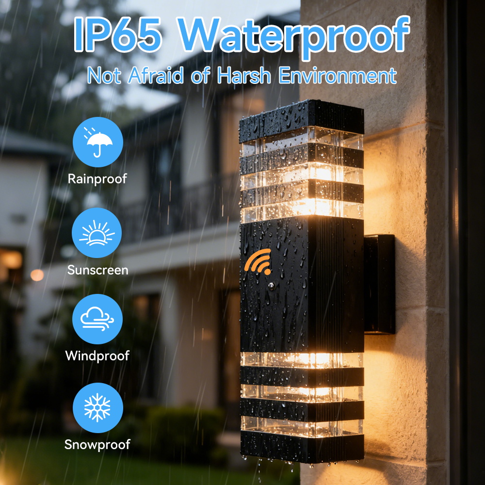 Sensor Light Outdoor Wall Lamp - đánh giá và giá Outdoor Lighting Up And Down