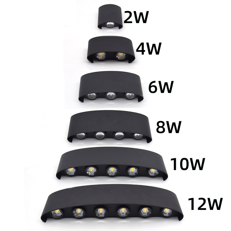 2W 4W 6W 8W 10W 12W Đèn LED Dá - đánh giá và giá Outdoor Lighting Up And Down