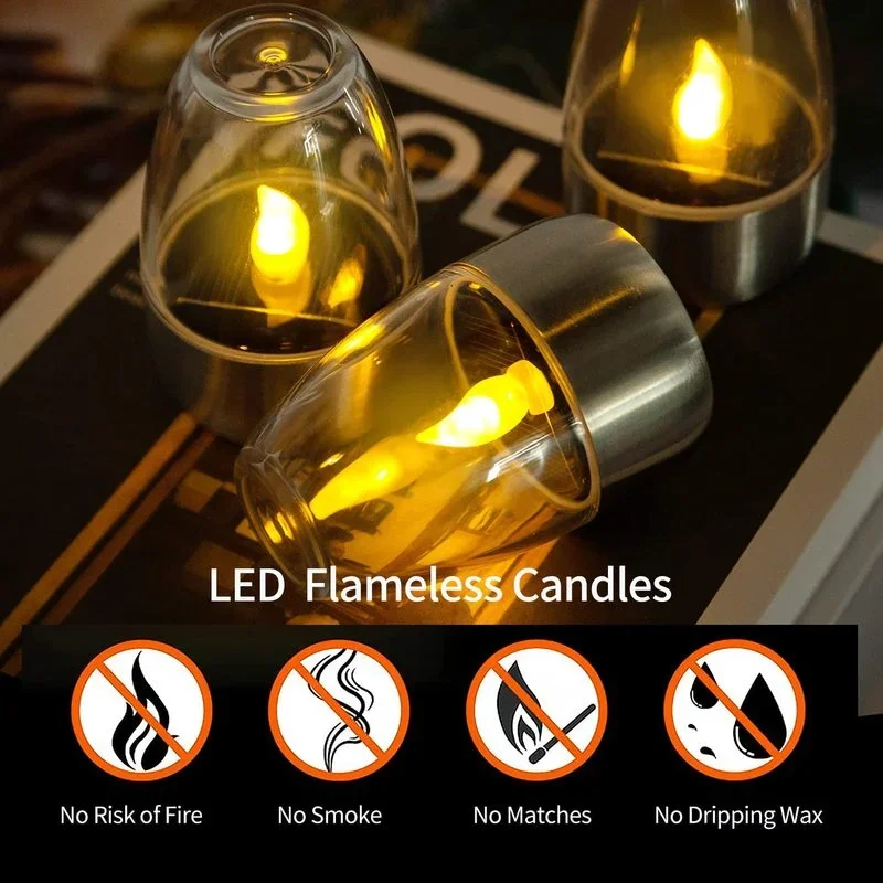 Solar Powered Flameless Candle - đánh giá và giá Outdoor Lighting Company
