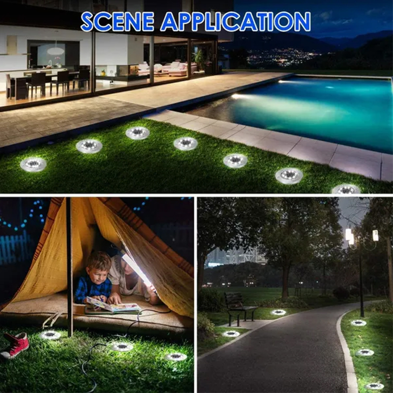 8/20 LED Solar Ground Lights W - đánh giá và giá Outdoor Lighting Under Deck