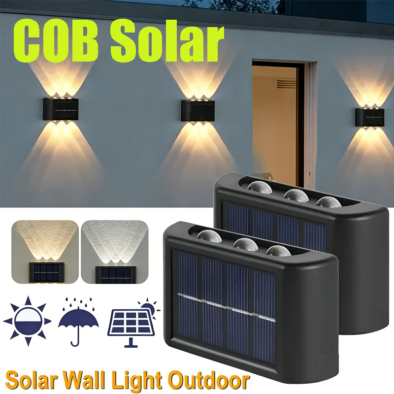 COB Solar Wall Lamp Outdoor Wa - đánh giá và giá Outdoor Lighting Up And Down