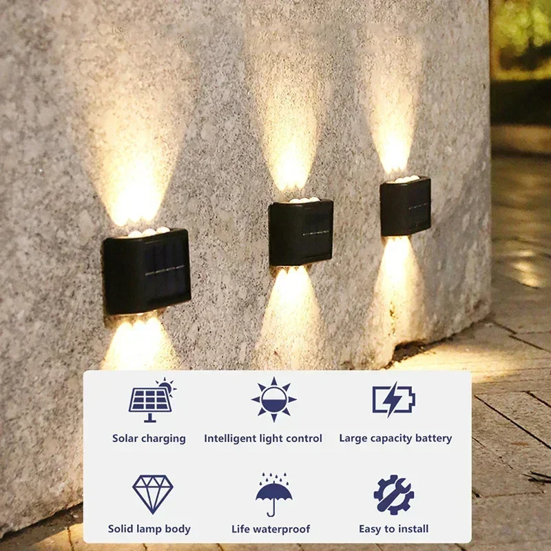 COB Solar Wall Lamp Outdoor Wa - đánh giá và giá Outdoor Lighting Up And Down