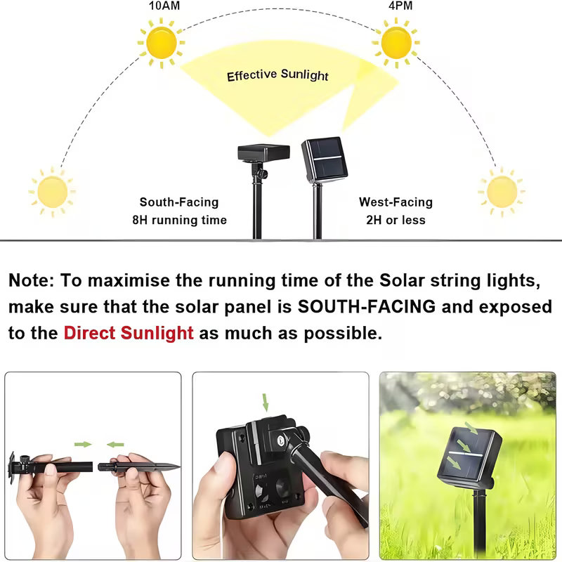 Solar String Lights Outdoor LE - đánh giá và giá Outdoor Lighting Company