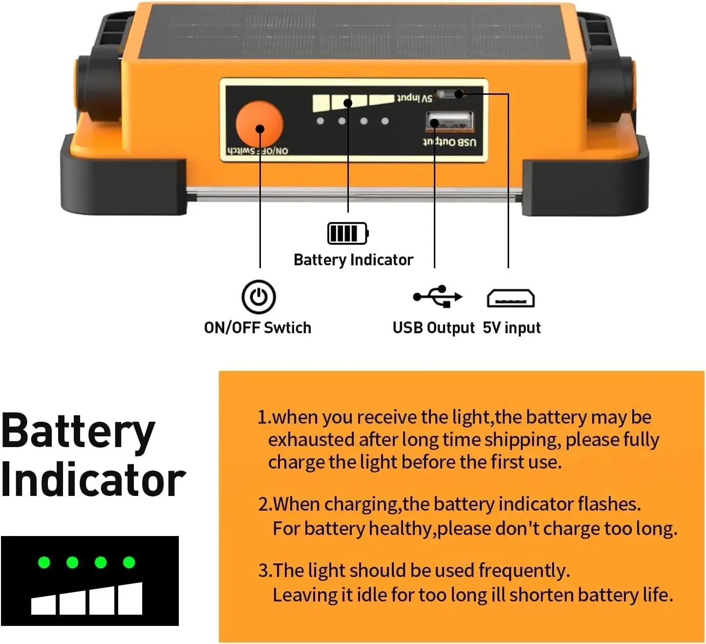 144LED 10000LM Rechargeable So - đánh giá và giá Zumtobel Outdoor Lighting