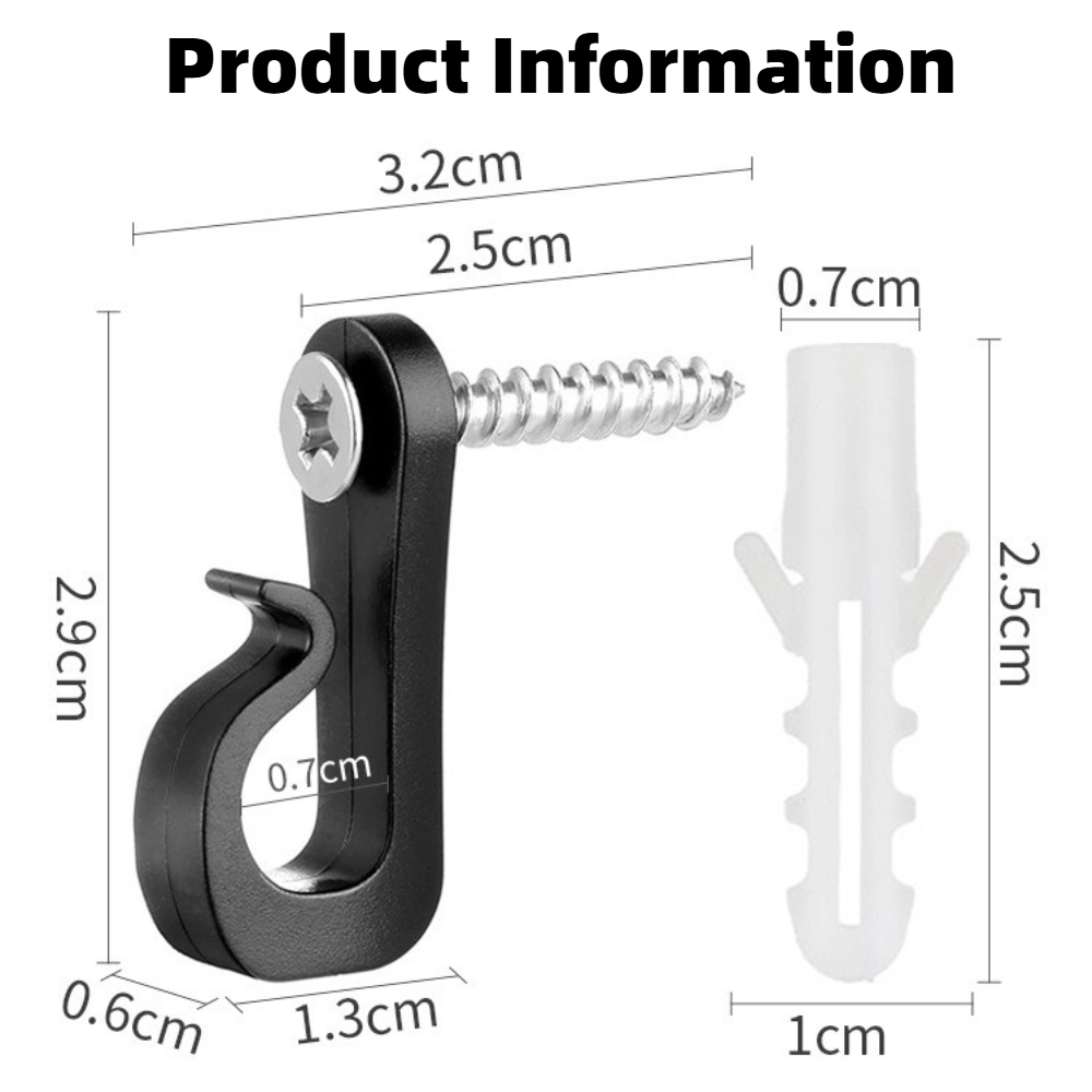 80 Pcs Screw in Hooks for Outd - đánh giá và giá Outdoor Lighting Wire