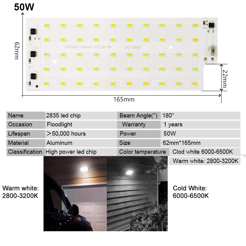 2 cái/lốc 50W hạt Đèn LED SMD  - đánh giá và giá Zumtobel Outdoor Lighting