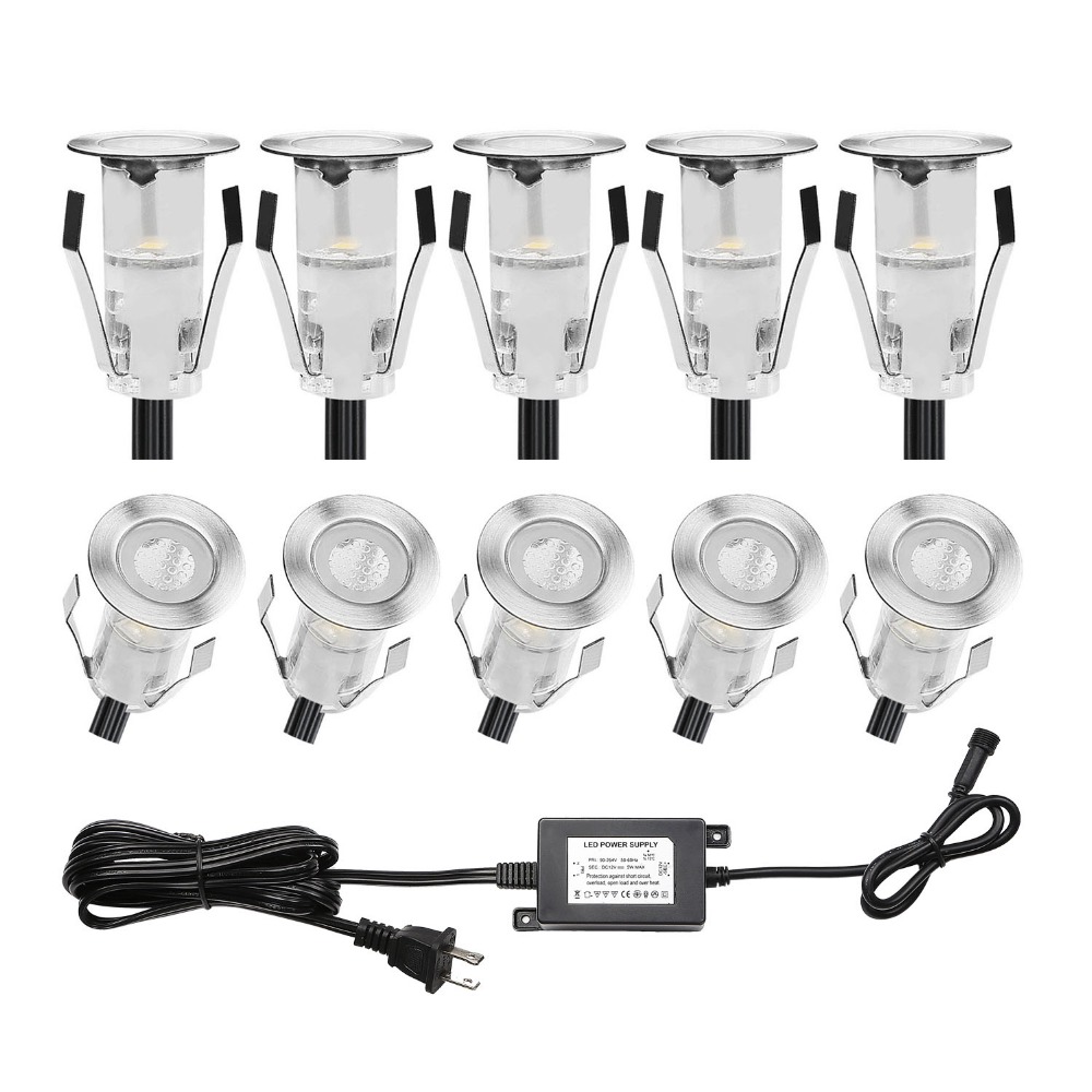 Bộ 10 Đèn LED Mini Sàn Tàu Đèn - đánh giá và giá Outdoor Lighting Under Deck