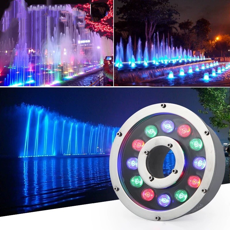RGB LED Fountain Lamps 12V 24V - đánh giá và giá Outdoor Lighting Around Pool