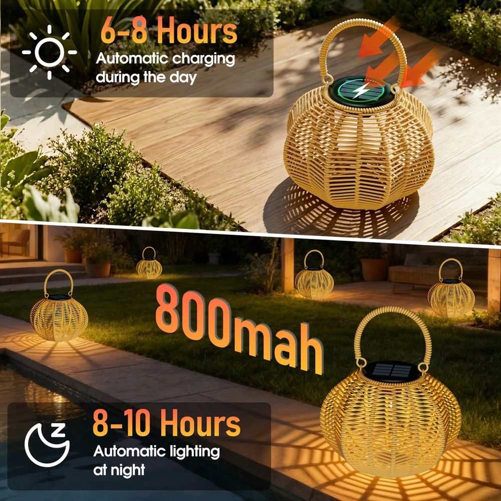 Rattan Solar Ambient Light For - đánh giá và giá Solar Lantern Hanging