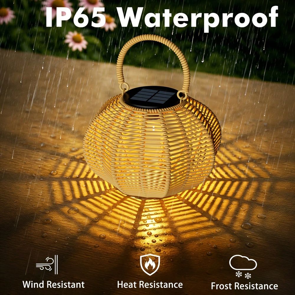 Rattan Solar Ambient Light For - đánh giá và giá Solar Lantern Hanging
