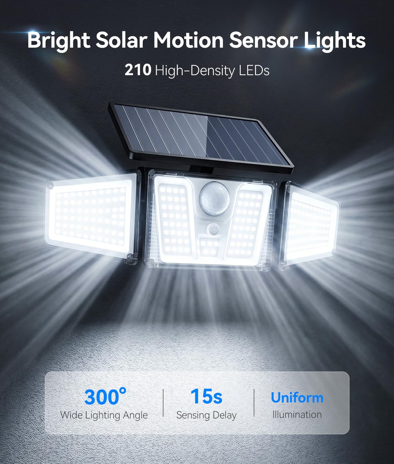 Solar Flood Lights, 210 LED Mo - đánh giá và giá Zumtobel Outdoor Lighting