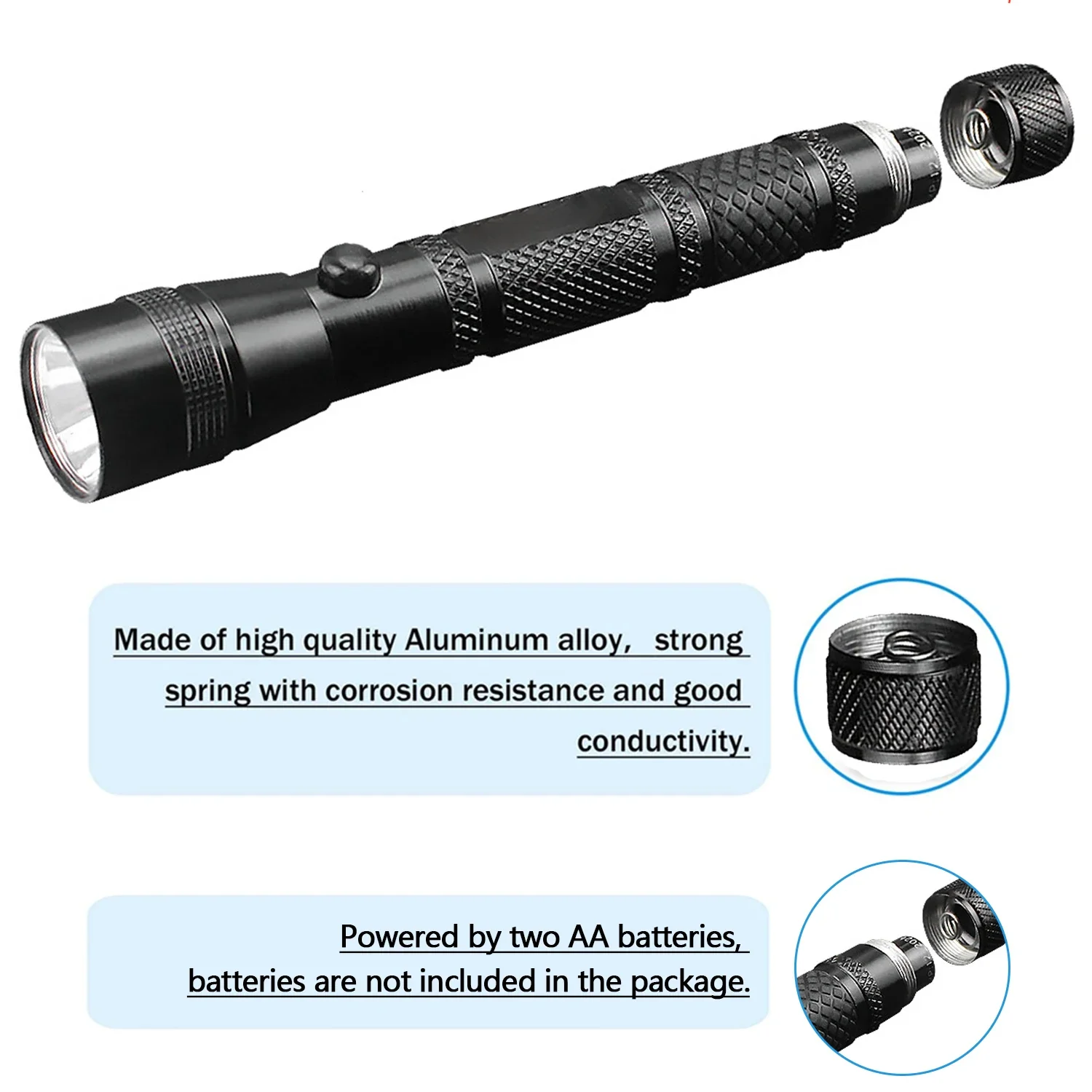 Powerful LED Flashlight Long R - đánh giá và giá Outdoor Lighting Not Working