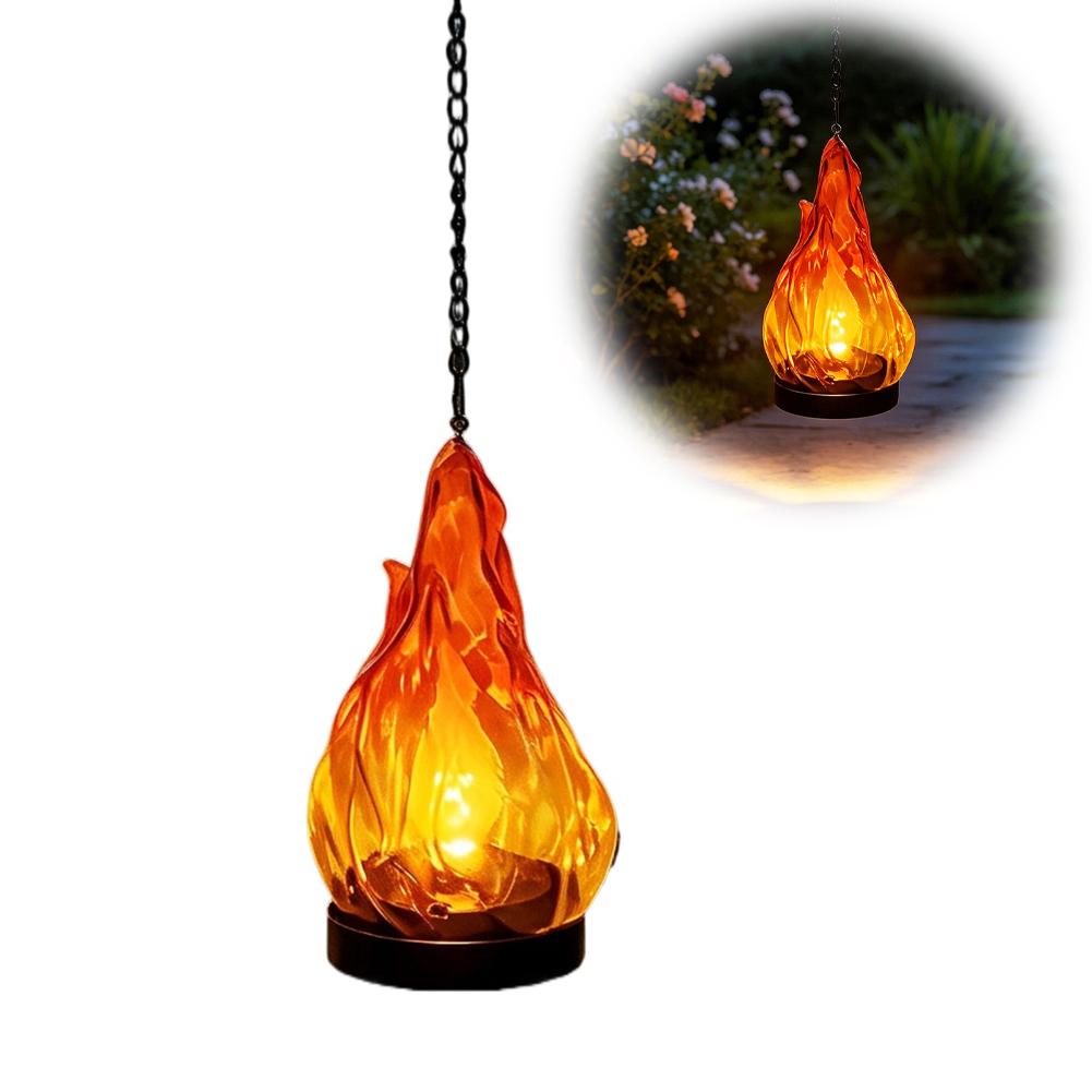 Solar Flame Hanging Lantern Li - đánh giá và giá Hanging Outdoor Lighting