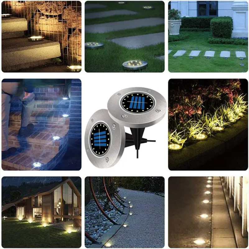 8/20 LED Solar Ground Lights W - đánh giá và giá Outdoor Lighting Under Deck